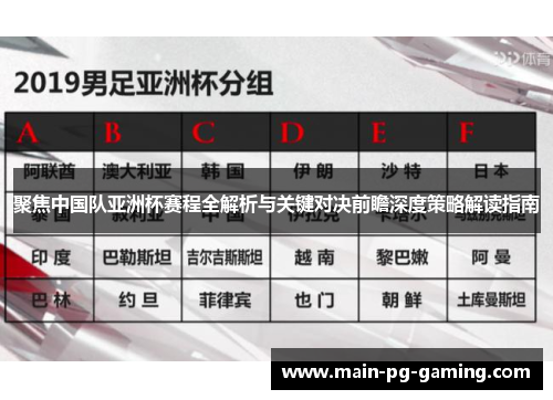 聚焦中国队亚洲杯赛程全解析与关键对决前瞻深度策略解读指南