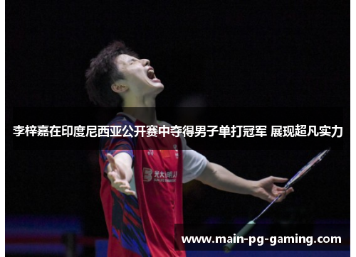 李梓嘉在印度尼西亚公开赛中夺得男子单打冠军 展现超凡实力 李梓嘉在印度尼西亚公开赛中夺得男子单打冠军 展现超凡实力